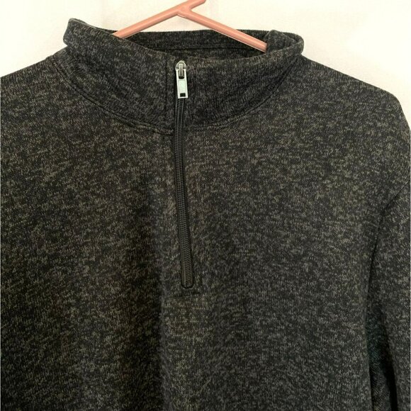 Old Navy Men's Quarter Zip Pullover Long Sleeve Knit Sweatshirt in Black Size XL - Picture 3 of 9